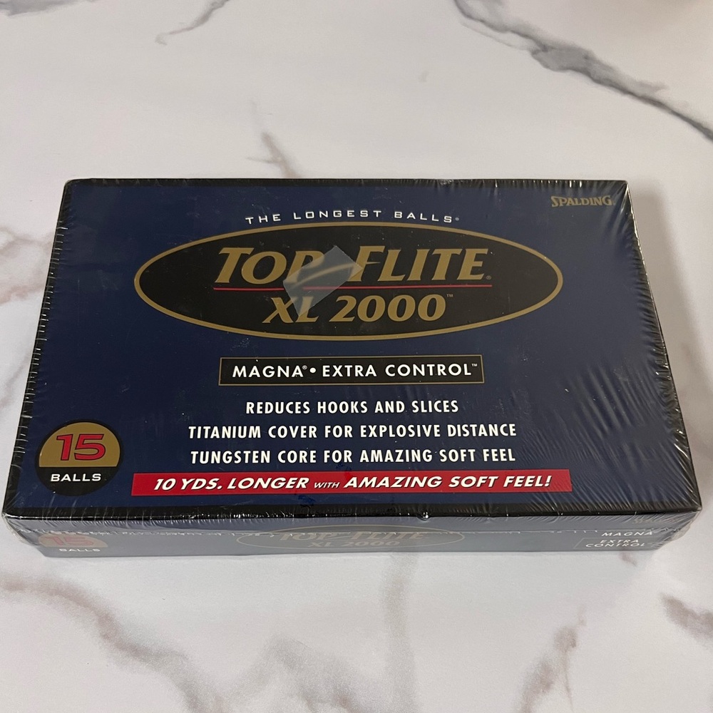 Top Flite golf balls - 15 balls, 5 sleeves. XL 2000 Magna